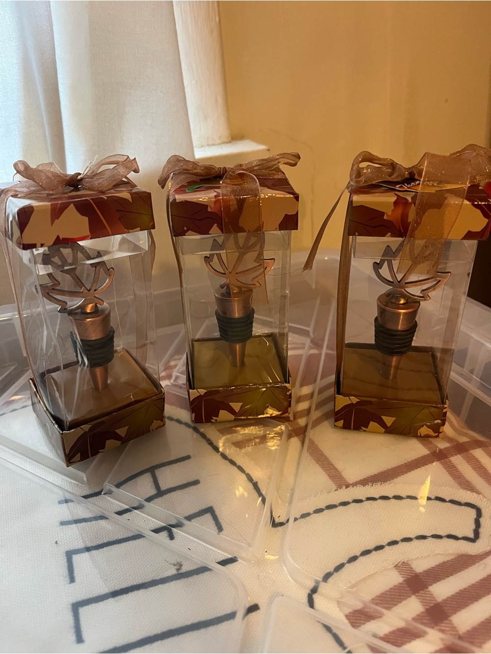 New autumn leaf wine stoppers (3)